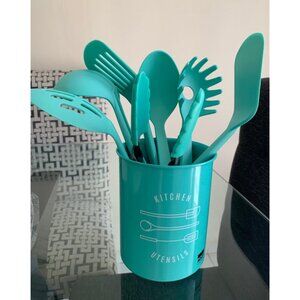 7 Piece Nylon Set Spatulas Turner Spoons and Tongs GreenLife Cooking Tools